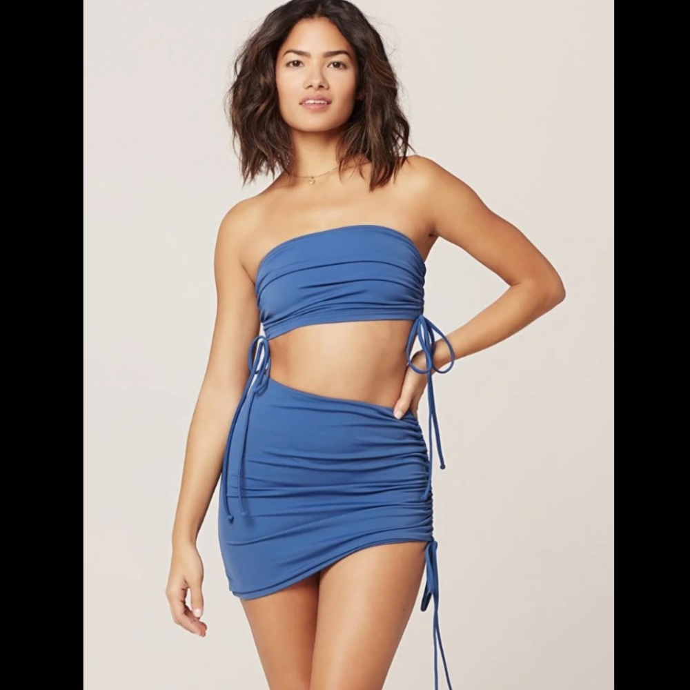 NWT L*Space Americana Kim Bikini Top Strapless